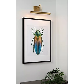 VINZ picture light 2 x 28 W G9 matt gold/brass (Lucide)