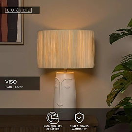 VISO table lamp Ø36 cm 1xE27 white (Lucide)
