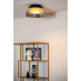 VIXI griestu lampa Ø35 cm LED 17,6W 2900K dūmu pelēka (Lucide)