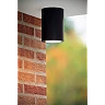 VOLANTIS outdoor ceiling spotlight 1xE27 black (Lucide)