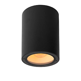 VOLANTIS outdoor ceiling spotlight 1xE27 black (Lucide)