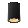 VOLANTIS outdoor ceiling spotlight 1xE27 black (Lucide)