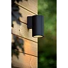 VOLANTIS outdoor wall spotlight 1x40W E27 black (Lucide)