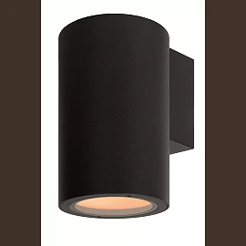 VOLANTIS outdoor wall spotlight 1x40W E27 black (Lucide)