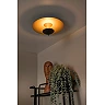 VULCAN flush ceiling light Ø35 cm LED 9W 3000K black (Lucide)