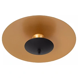 VULCAN flush ceiling light Ø35 cm LED 9W 3000K black (Lucide)