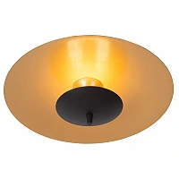 VULCAN flush ceiling light Ø35 cm LED 9W 3000K black (Lucide)