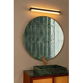 WANDA bathroom wall light LED 19 W 3000 K black (Lucide)