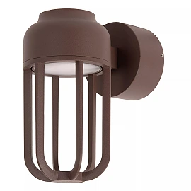 WELLS LED outdoor wall light 1 x 8 W 2700K rust brown (Lucide)