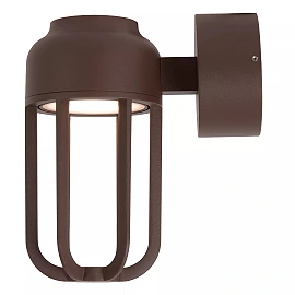 WELLS LED outdoor wall light 1 x 8 W 2700K rust brown (Lucide)