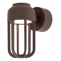 WELLS LED outdoor wall light 1 x 8 W 2700K rust brown (Lucide)