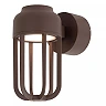 WELLS LED outdoor wall light 1 x 8 W 2700K rust brown (Lucide)