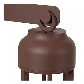 WELLS rechargeable outdoor wall light LED 5W CCT IP54 rust brown (Lucide)