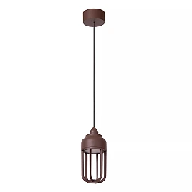 WELLS outdoor pendant light LED 1x8W 2700K rust brown (Lucide)