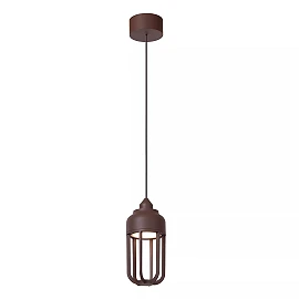 WELLS outdoor pendant light LED 1x8W 2700K rust brown (Lucide)