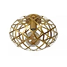 WOLFRAM flush ceiling light Ø 30 cm 1xE27 matt gold / brass (Lucide)