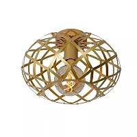 WOLFRAM flush ceiling light Ø 30 cm 1xE27 matt gold / brass (Lucide)