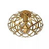 WOLFRAM flush ceiling light Ø 30 cm 1xE27 matt gold / brass (Lucide)