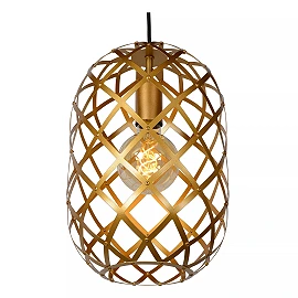 WOLFRAM pendant light 3xE27 Matt Gold / Brass (Lucide)