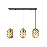 WOLFRAM pendant light 3xE27 Matt Gold / Brass (Lucide)