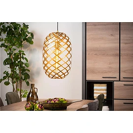 WOLFRAM pendant light Ø 32 cm 1xE27 matt gold / brass (Lucide)