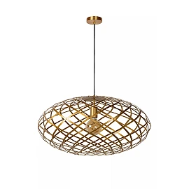 WOLFRAM pendant light Ø 65 cm 1xE27 matt gold / brass (Lucide)