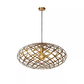 WOLFRAM pendant light Ø 65 cm 1xE27 matt gold / brass (Lucide)