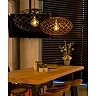 WOLFRAM pendant light Ø65 cm 1xE27 Black (Lucide)