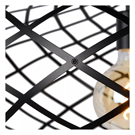 WOLFRAM pendant light Ø65 cm 1xE27 Black (Lucide)