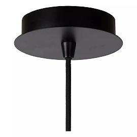 WOLFRAM pendant light Ø65 cm 1xE27 Black (Lucide)