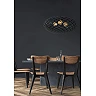 WOLFRAM pendant light Ø100 cm 3xE27 Black (Lucide)