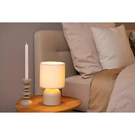 WOOLLY Table lamp Ø16 cm E14 cream (Lucide)