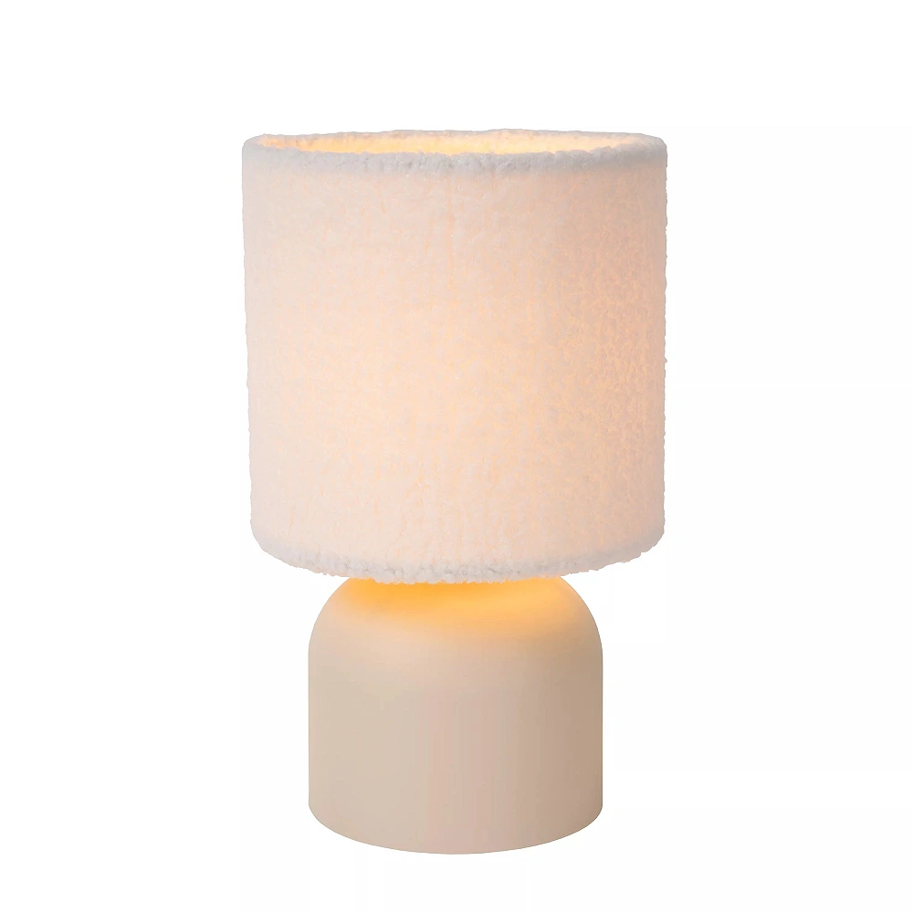 WOOLLY Table lamp Ø16 cm E14 cream (Lucide)