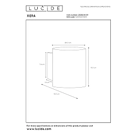 XERA Wall light Ø8 1xG9 42W White (Lucide)