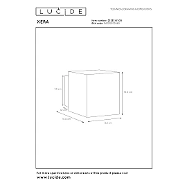 XERA Wall light 1xG9 42W Black (Lucide)