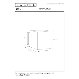 XERA Wall light 1xG9 42W White (Lucide)