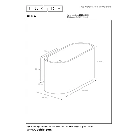 XERA Wall light 1xG9 42W Black (Lucide)