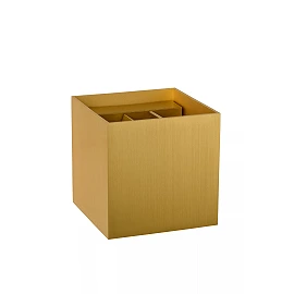 XIO sienas lampa kvadrātveida LED dimmējama G9 1x4W 2700K matēta zelta/misiņa (Lucide)