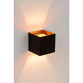 XIO sienas lampa kvadrātveida LED dimmējama G9 1x4W 2700K melna (Lucide)