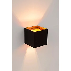 XIO sienas lampa kvadrātveida LED dimmējama G9 1x4W 2700K melna (Lucide)