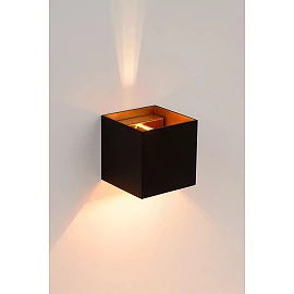 XIO sienas lampa kvadrātveida LED dimmējama G9 1x4W 2700K melna (Lucide)