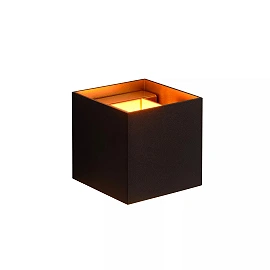 XIO sienas lampa kvadrātveida LED dimmējama G9 1x4W 2700K melna (Lucide)