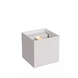 XIO sienas lampa kvadrātveida LED dimmējama G9 1x4W 2700K balta (Lucide)