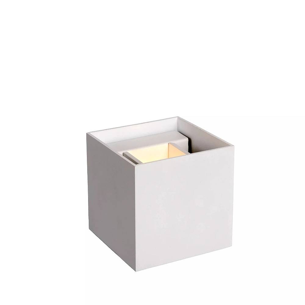 XIO sienas lampa kvadrātveida LED dimmējama G9 1x4W 2700K balta (Lucide)