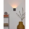 XIO sienas lampa kvadrātveida LED dimmējama G9 1x4W 2700K pelēka (Lucide)