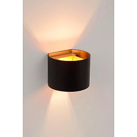 XIO sienas lampa pusapaļa LED dimmējama G9 1x3.5W 2700K melna (Lucide)