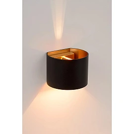 XIO sienas lampa pusapaļa LED dimmējama G9 1x3.5W 2700K melna (Lucide)