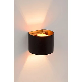 XIO sienas lampa pusapaļa LED dimmējama G9 1x3.5W 2700K melna (Lucide)
