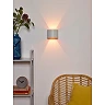 XIO sienas lampa pusapaļa LED dimmējama G9 1x3.5W 2700K balta (Lucide)