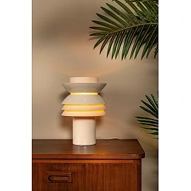 YINDRA table lamp Ø 17.5 cm 1xE27 cream (Lucide)